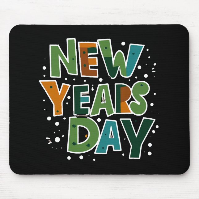 New Year's Day Mouse Mat (Front)