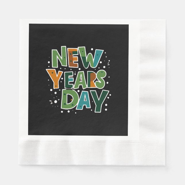New Year's Day Napkin (Front)