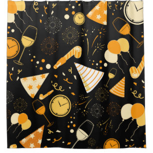 New Year's Day Shower Curtain