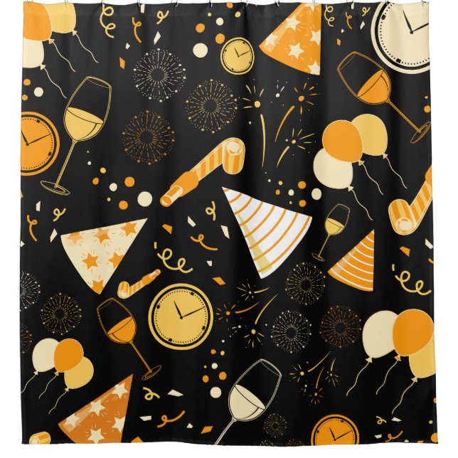 New Year's Day Shower Curtain (Front)