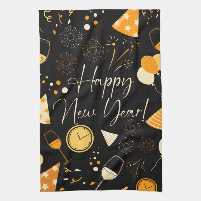 New Year's Day Tea Towel (Vertical)