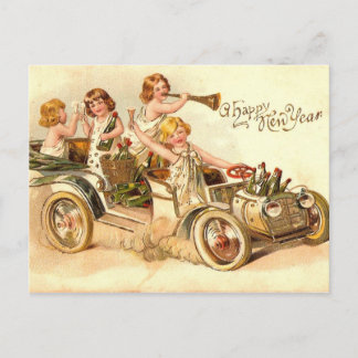 New Year's Drive Holiday Postcard