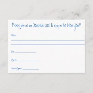 New Years eve 2015 party invitation