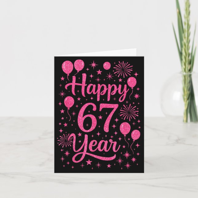 New Year's Eve 2026 Happy 67 Year Gen Z Funny Meme Card (Front)
