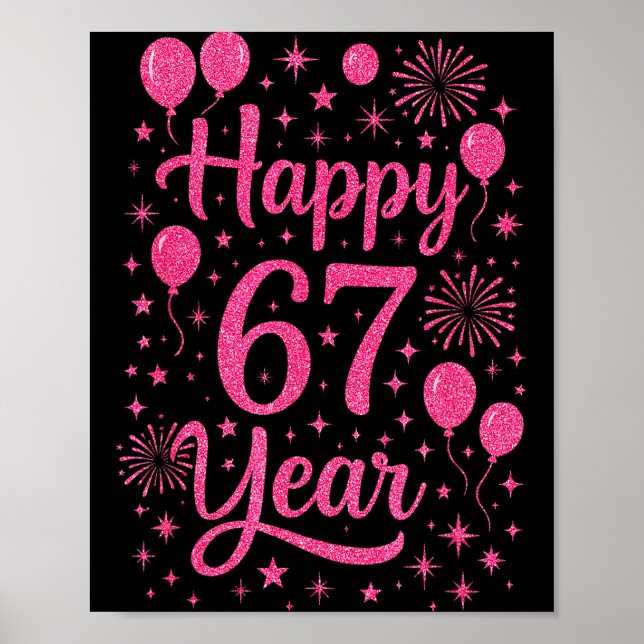 New Year's Eve 2026 Happy 67 Year Gen Z Funny Meme Poster (Front)