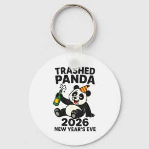 New Years Eve 2026 Trashed Panda Premium Key Ring
