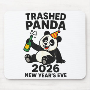 New Years Eve 2026 Trashed Panda Premium  Mouse Mat