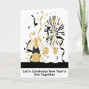 New Year's Eve Card to Celebrate Together