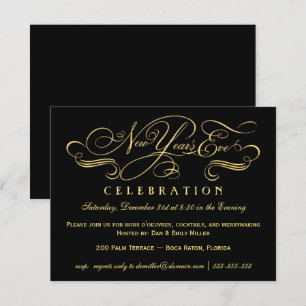 New Year's Eve Celebration Party Invitations