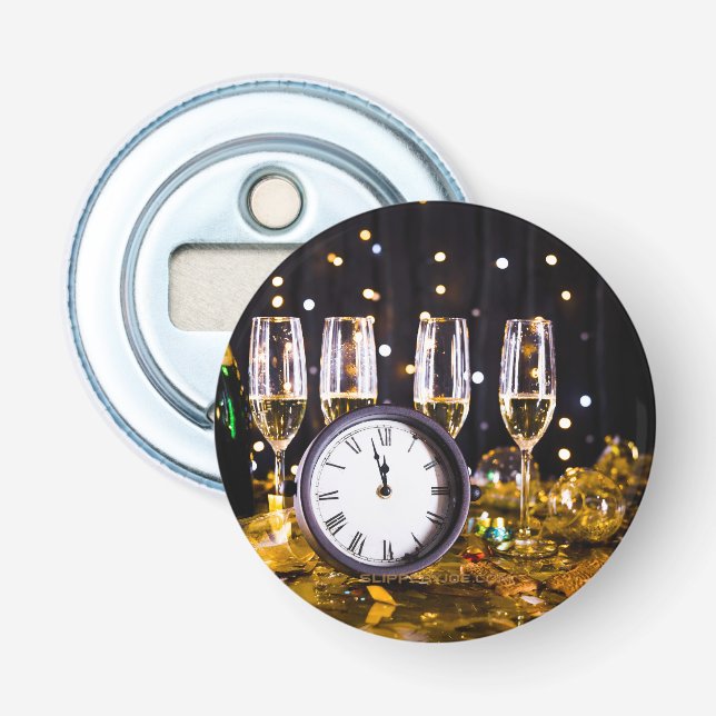 New Year's Eve celebration SlipperyJoe's champagne Bottle Opener (Front)
