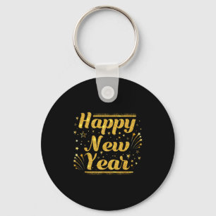 New Year's Eve Countdown 2026 Party Costume Happy  Key Ring