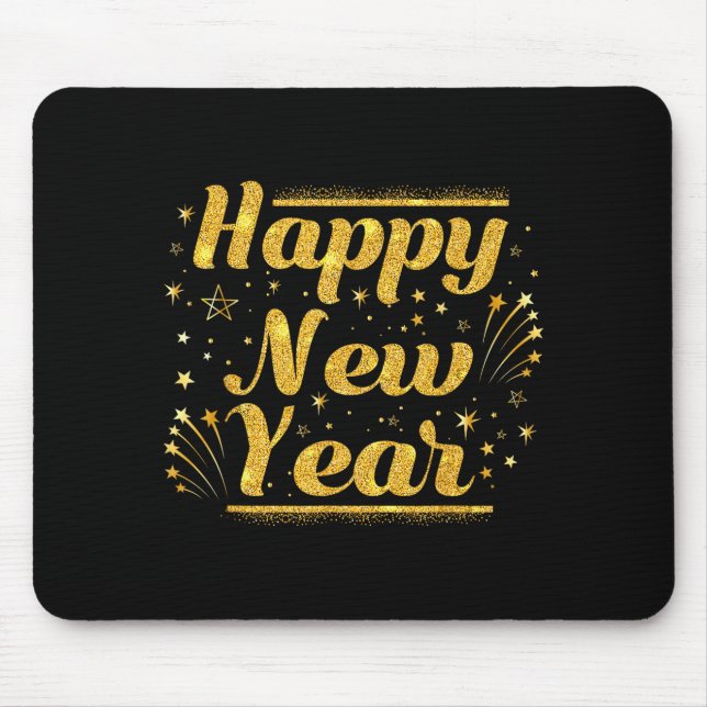 New Year's Eve Countdown 2026 Party Costume Happy  Mouse Mat (Front)