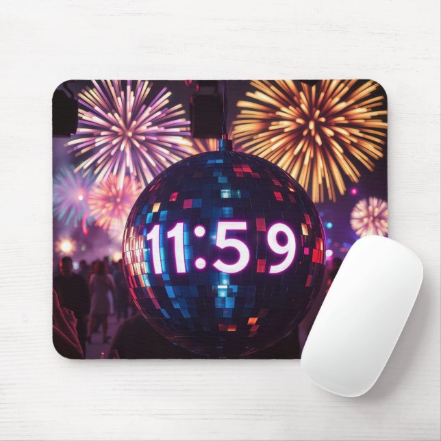 New Year's Eve Countdown Mouse Mat (With Mouse)