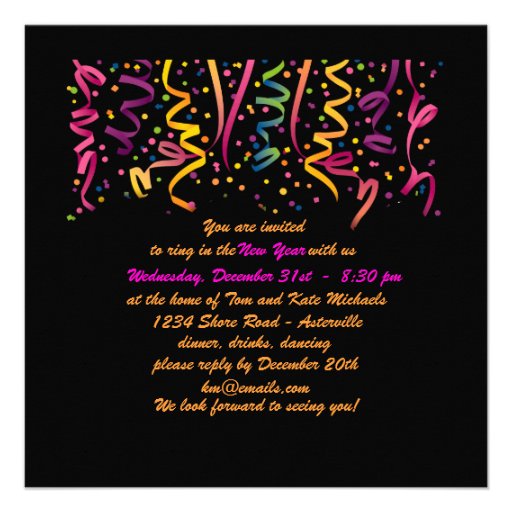 New Years Dinner Invitations 5