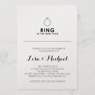 New Years Eve Engagement Party invitation