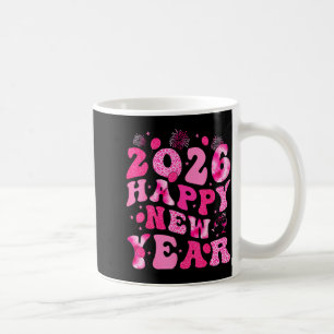 New Year's Eve Hello 2026 Groovy Family Matching C Coffee Mug