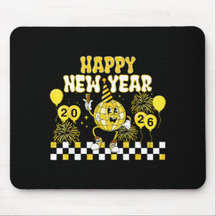 New Year's Eve Hello 2026 Happy New Year 2026 Disc Mouse Mat