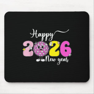 New Years Eve Hello 2026 Happy New Year 2026 Disco Mouse Mat