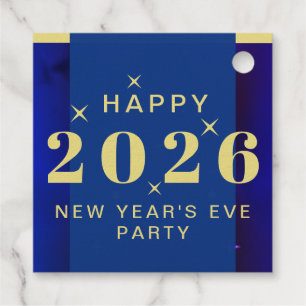 New Years Eve Holiday Party Favour Tags