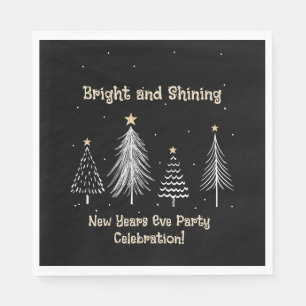 New Years Eve Holiday Party Napkin