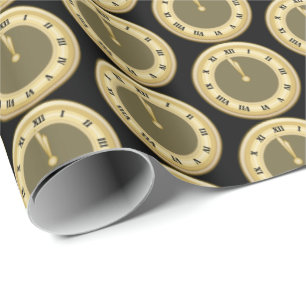 New Years Eve Holiday party tiled wrap Wrapping Paper
