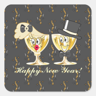 New Years Eve Holiday sticker