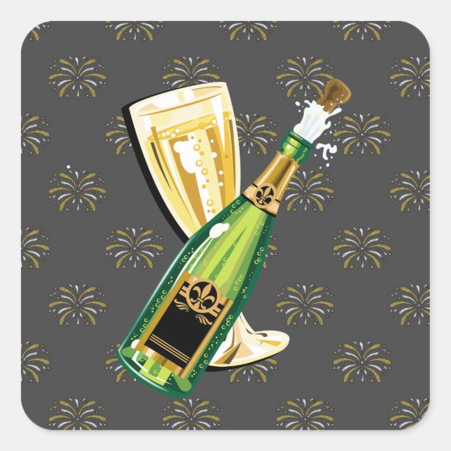 New Years Eve Holiday sticker (Front)