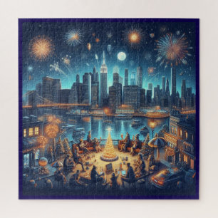 New Year's Eve in New York City Jigsaw Puzzle