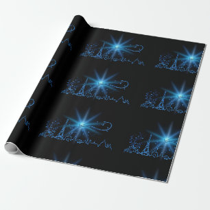 New Year's eve in Paris Wrapping Paper