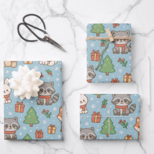 New Year's Eve in the forest Wrapping Paper Sheet