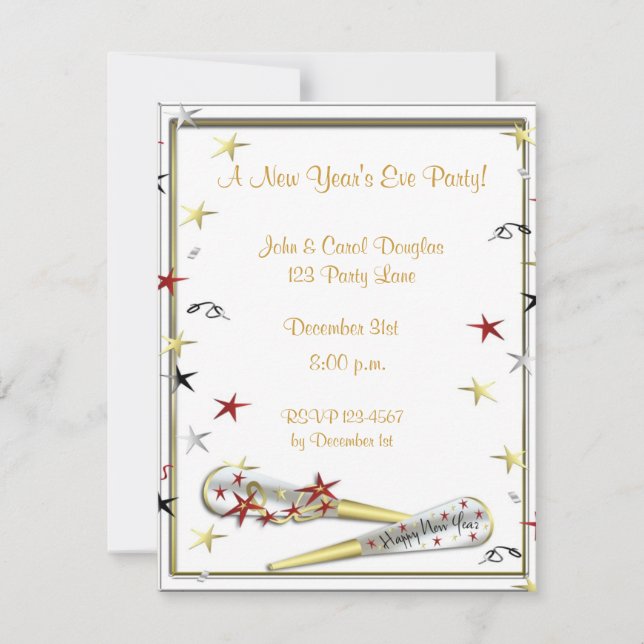 New Year's Eve Invitation (Front)