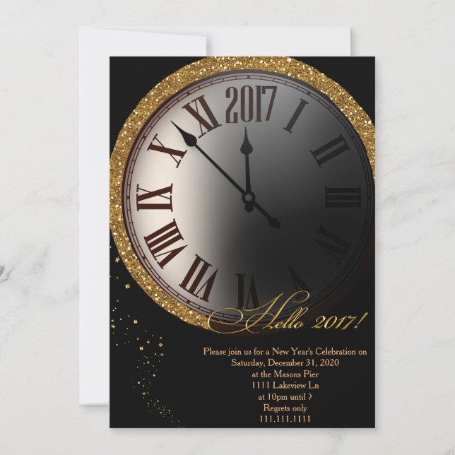 New Year's Eve Invitation, New Year's Eve Invitation (Front)
