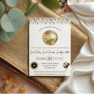 New Year's Eve, Kid's New Year's Eve Sleepover Invitation