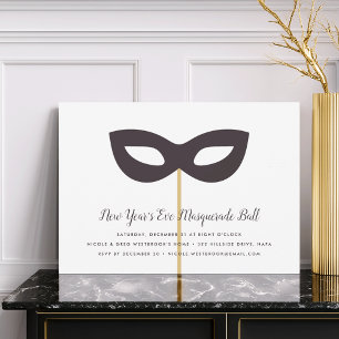 New Year's Eve Masquerade Ball Invitation