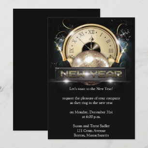 New Years Eve Night Party Invitation