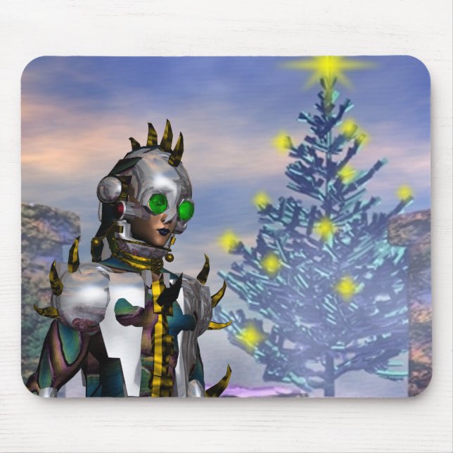 NEW YEAR'S EVE OF A CYBORG DROPPED FROM THE FUTURE MOUSE MAT (Front)