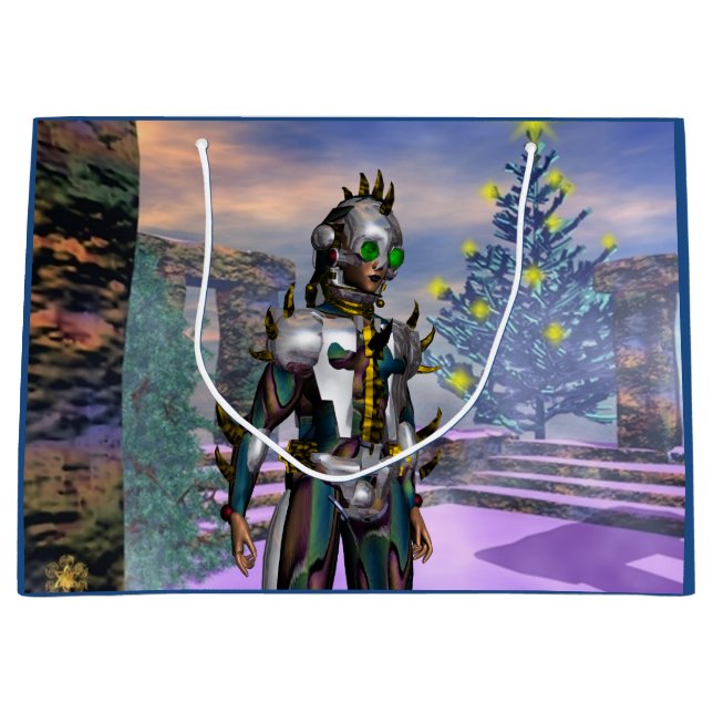 NEW YEAR'S EVE OF A CYBORG LARGE GIFT BAG (Front)