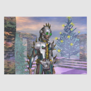 NEW YEAR'S EVE OF A CYBORG TISSUE PAPER