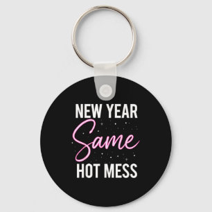 New Years Eve Outfits Women, Funny New Year Same M Key Ring