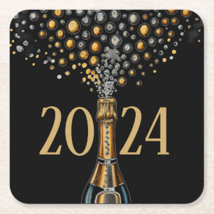 New Years Eve Paper Coaster