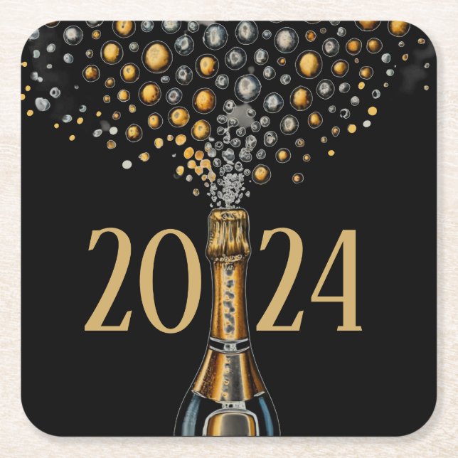 New Years Eve Paper Coaster (Front)