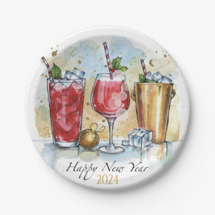 New Years Eve  Paper Plate