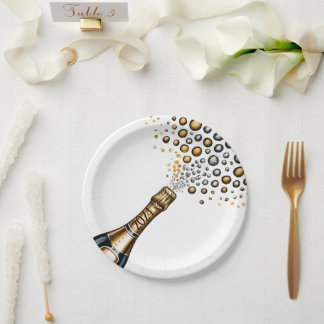 New Years Eve Paper Plate