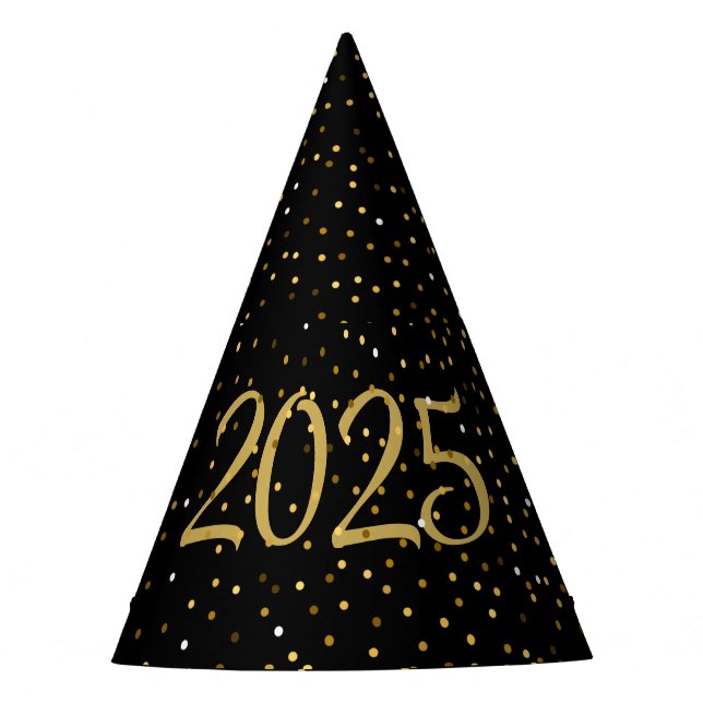 New Years Eve Party 2025 Gold Hat (Front)