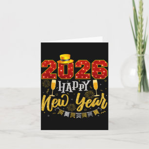 New Years Eve Party 2026 Fireworks Happy New Year  Card