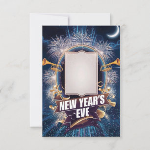 New Year's Eve Party Blank Invitation Card