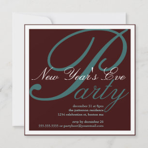 New Year's Eve Party Celebration Invitation
