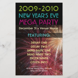 New Year's Eve Party flyer