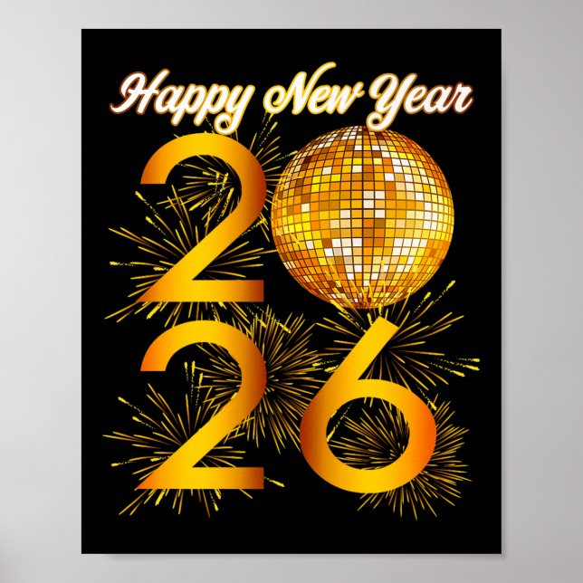 New Years Eve Party - Happy New Year 2026 Premium  Poster (Front)