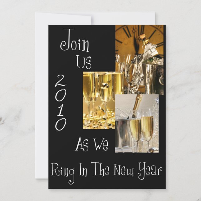 New Year's Eve Party Invitation (Front)